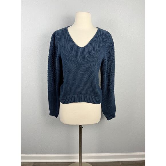 BROCHU WALKER Kara Vee Sweater in Navy - Picture 14 of 15